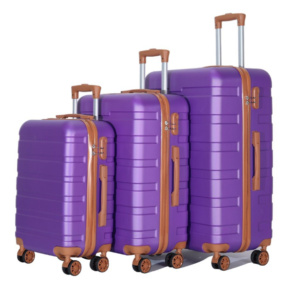 KQ34 3PCS ABS Luggage Set with Spinner Wheels-2 KQ34 3PCS ABS Luggage Set with Spinner Wheels-2